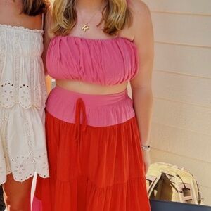 Red and pink set